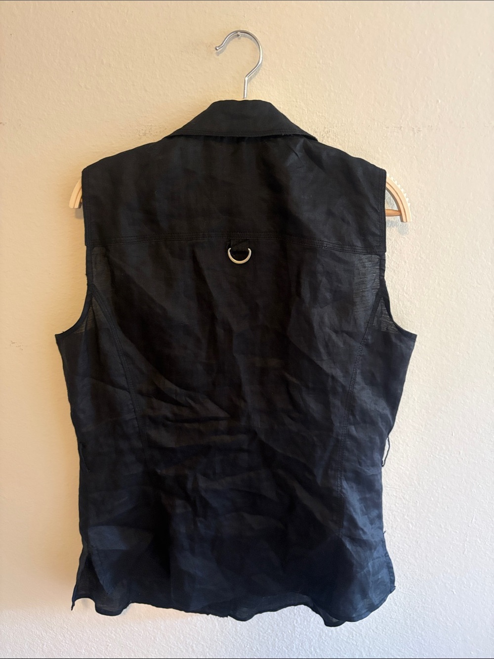 Zara Basic Linen Vest - Picture 3 of 3